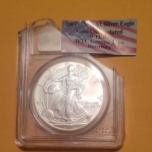 Silver Eagle Coin 2001